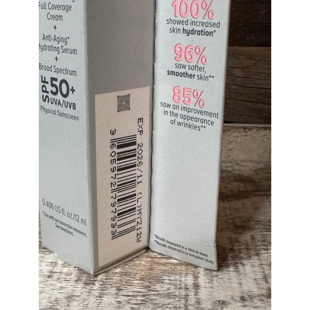 IT Cosmetics CC+ Cream Light Medium 12ml | Travel Size SPF 50 | MSRP = $22